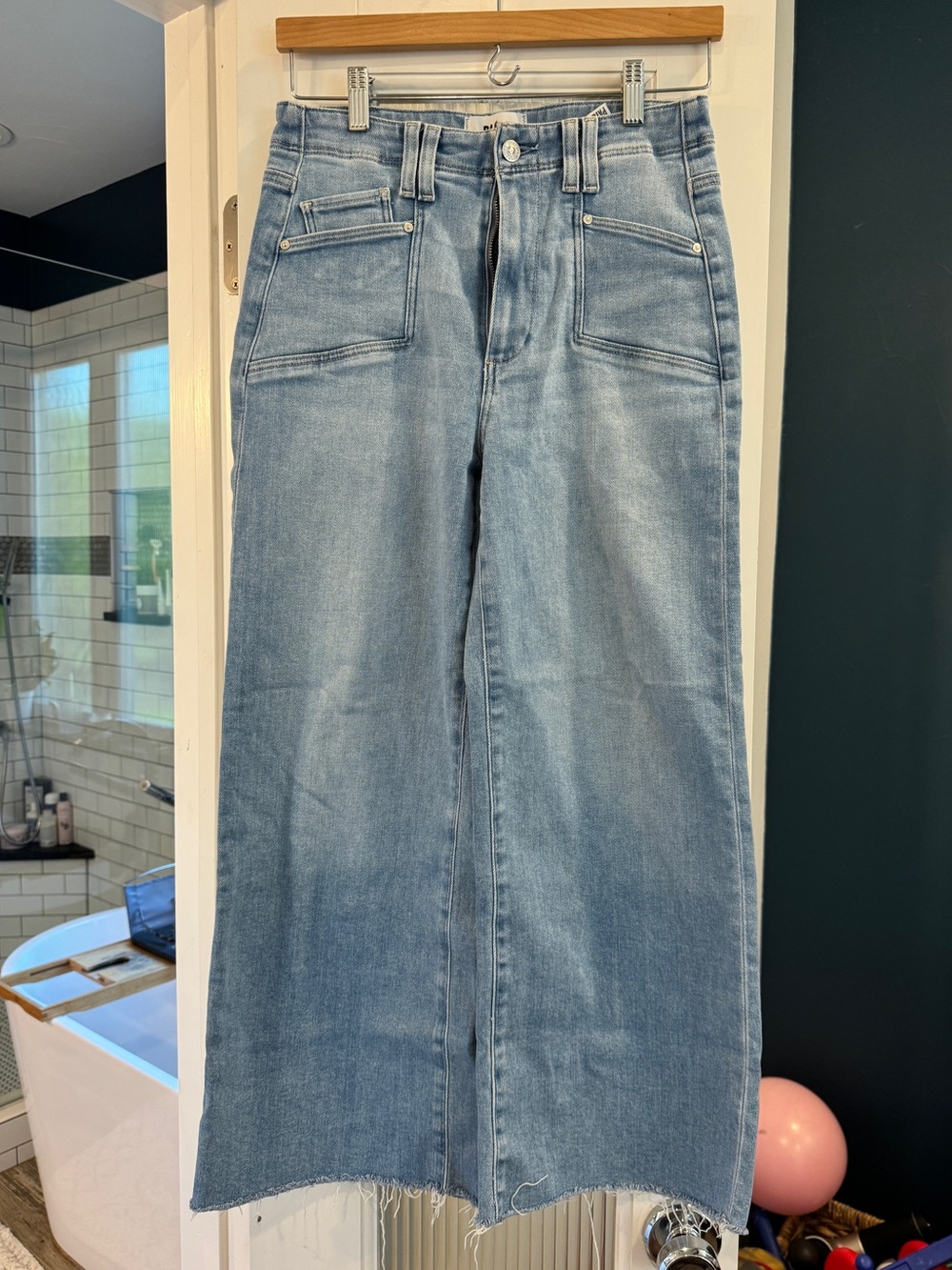 Paige Anessa Wide Leg Crop Size 27